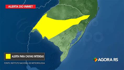 Inmet Emite Dois Alertas Para Fortes Chuvas No RS Agora RS