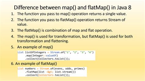 Difference Between Map And FlatMap In Java 8 Stream