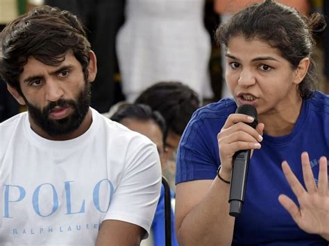 Bajrang Punia Sakshi Malik Rally Against Brij Bhushan Linked