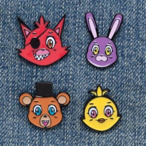 Bioworld Accessories Five Nights At Freddys Pins Set Of 4 Poshmark