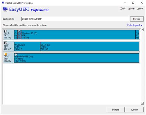 How To Restore The EFI System Partitions EasyUEFI