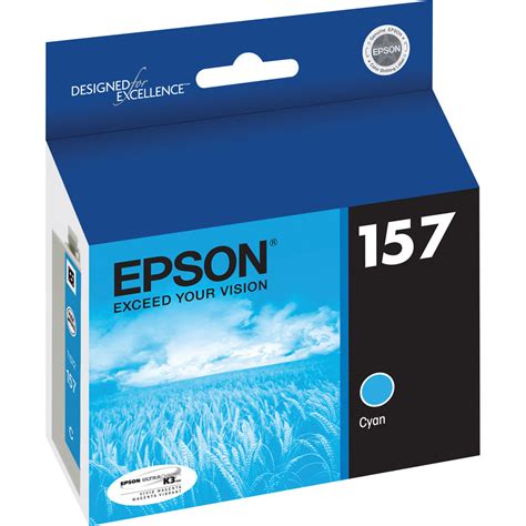 Epson 157 Cyan Ink Cartridge T157220 B H Photo Video