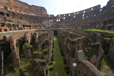 inside of famous Colosseum or Coliseum in Rome Stock Photo | Adobe Stock