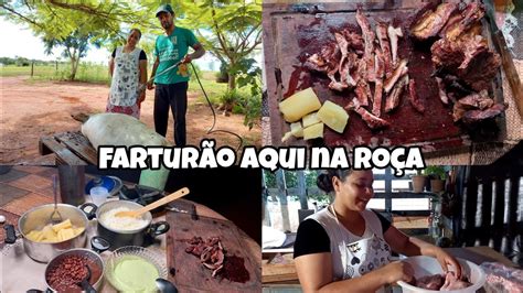 FARTURA DE CARNE DE PORCO REALIDADE DE QUEM VIVE NA ROÇA PRIMEIRO