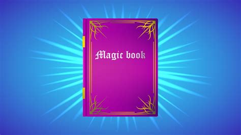 A magic book with an inscription on the cover and a magical glow at the ...