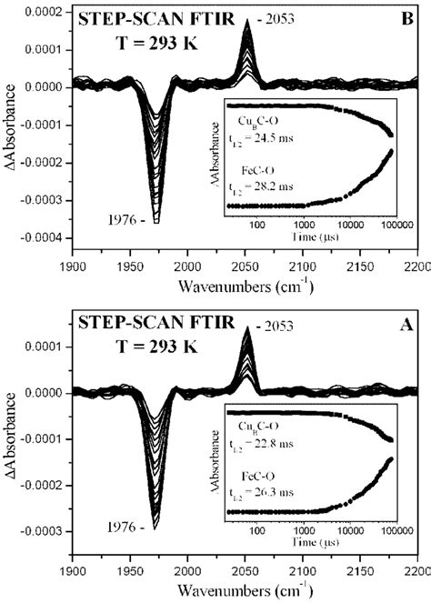 Time Resolved Step Scan Ftir Difference Spectra Of The Co Bound Form Of