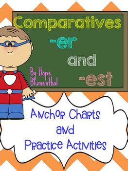 Comparative Endings Er And Est Anchor Chart