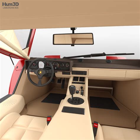 Lamborghini Countach 5000 QV with HQ interior 1988 3D model - Download ...