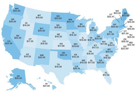 2018 Salary Survey map | Map, National board, Dental