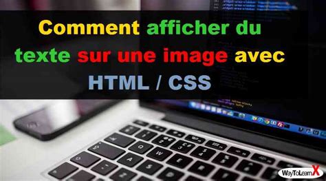 Comment Afficher Du Texte Sur Une Image Avec HTML CSS WayToLearnX