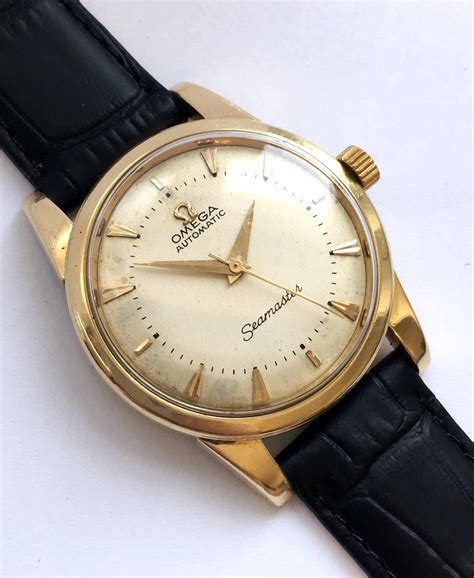 Vintage K Gold Omega Seamaster Automatic Bumper Vintage Portfolio