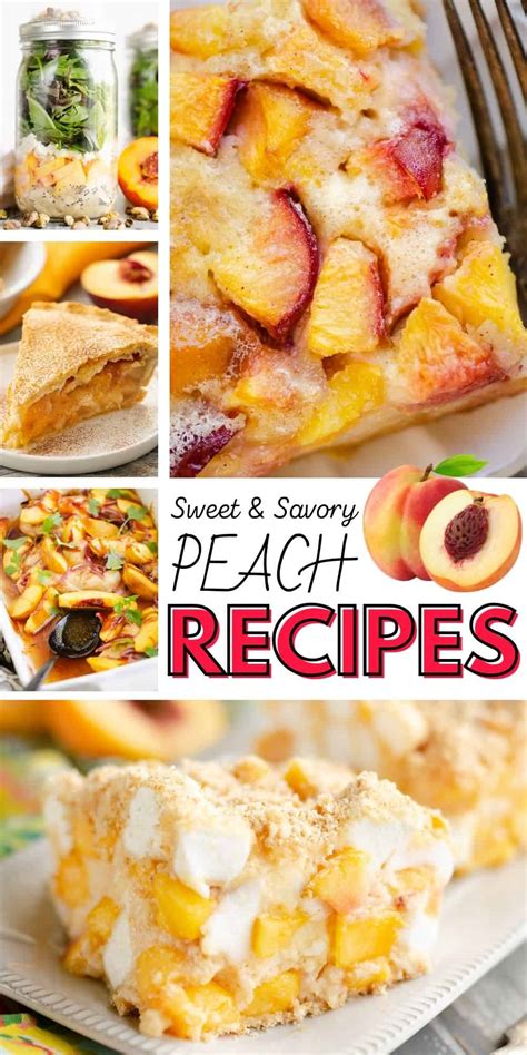 35 Sweet And Savory Peach Recipes