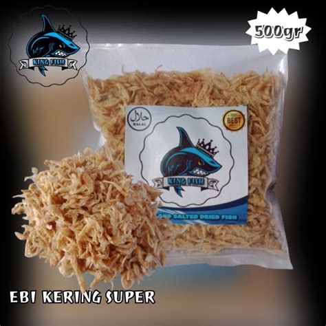 Jual UDANG REBON EBI KERING GERAGO SUPER KEMASAN 500GR MURAH