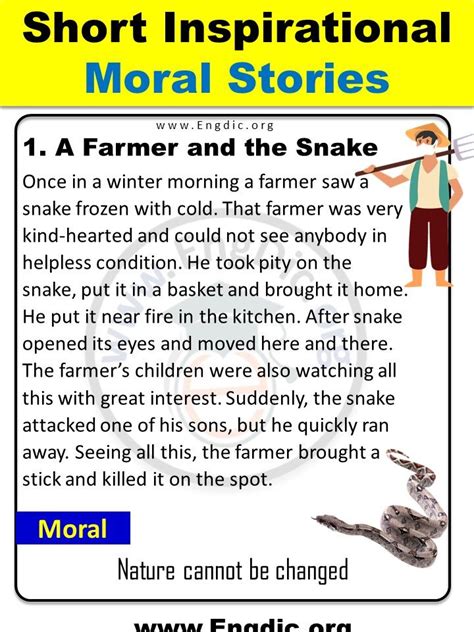 Short Inspirational moral Stories for Kids in English with PDF | Short ...