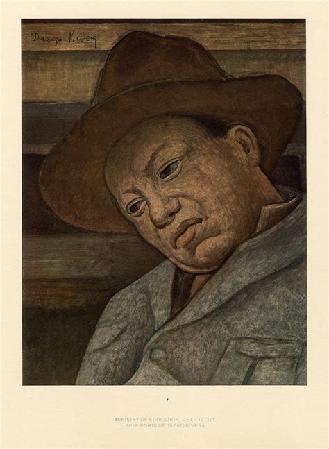 Diego Rivera, Self-Portrait from the Portfolio "Frescoes of Diego ...