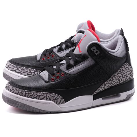 【未使用】nike Air Jordan 3 Retro Og Black Cement 黒us9 5 ナイキ エア ジョーダン