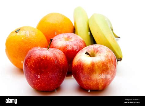 Red apples with bananas Stock Photo - Alamy