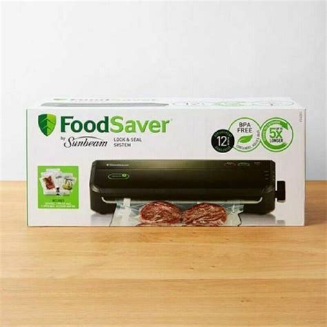 Sunbeam Foodsaver Vacuum Sealer Machine With Food Storage Bags Roll