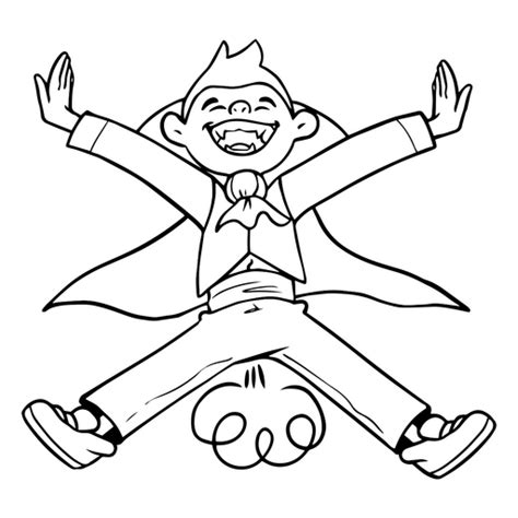 Depiction Of A Smiling Farting Vampire Png And Svg Design For T Shirts