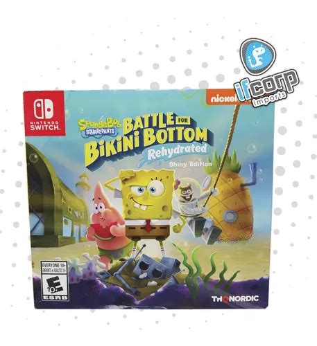 Switch Bob Esponja Battle For Bikini Bottom Shyni Edition MercadoLibre