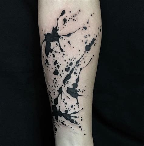 Paint Splatter Tattoo By Tim Mueller Paint Splatter Tattoo Abstract