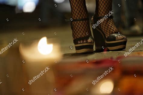 Sex Worker Stands Next Offerings During Editorial Stock Photo Stock Image Shutterstock