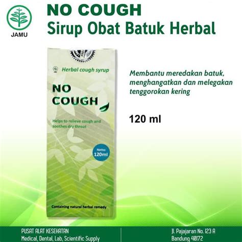 Jual No Cough Herbal Cough Syrup Sirup Obat Batuk Herbal 120ml Paling