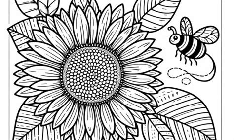 Disegno Da Colorare Di Un Girasole Nella Natura Scarica O Stampa