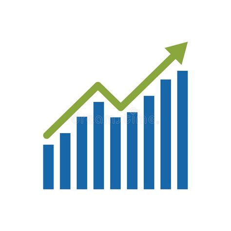 Vector Bar Chart Illustration Business Graph Data Growth Diagram