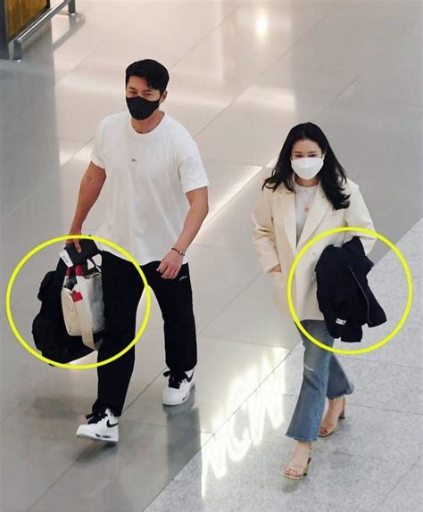 Hyun Bin And Son Ye Jin Spotted At Airport Before Their La Honeymoon 8days