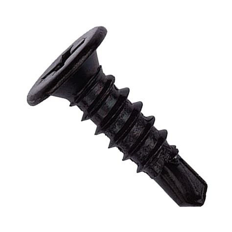 Tornillo Autoperforante Cabeza Extraplana Cincado Negro Lusan