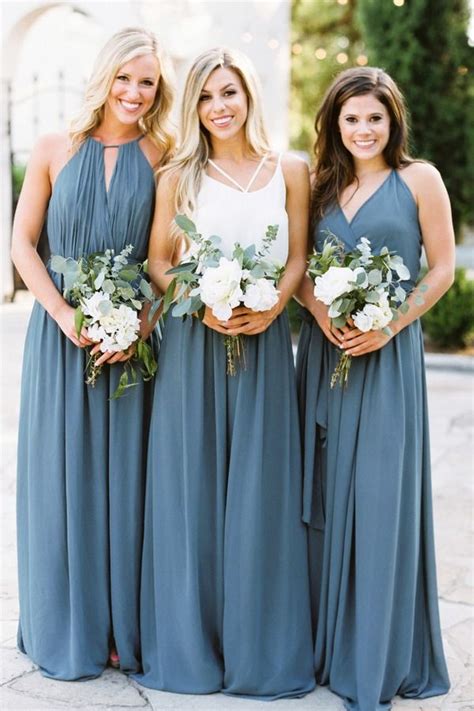 ️ 20 Dusty Blue Bridesmaid Dresses Youll Love Hi Miss Puff