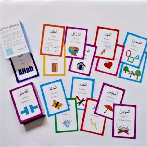 99 NAMES OF Allah Visual Flashcards Hand Actions Learn The 99 Names