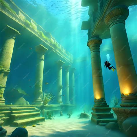 Underwater Archeology The Misty World of Ancient Ruins | Premium AI
