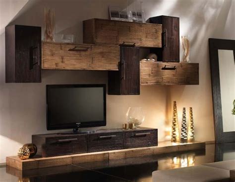 A Living Room With A Large Entertainment Center In It S Centerpieces