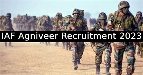 Iaf Agniveer Recruitment 2023 Application Last Day Tomorrow