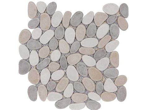 Flat Pebble Sand Light Mosaic 300 X 300mm