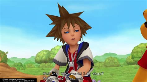 Kingdom Hearts Final Mix PS4 Cutscene 176 Sora Meets Winnie The Pooh