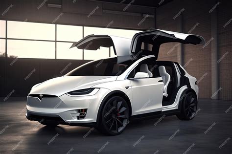 Premium AI Image | Tesla Model X Sports car Supercar Sportcar Sleek ...