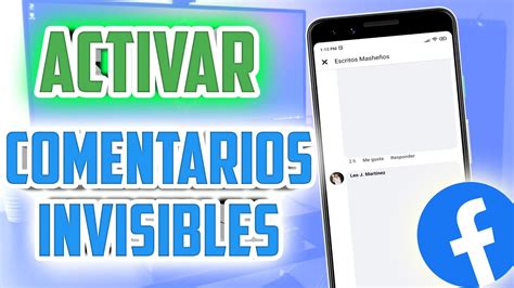 Activar Los Comentarios Invisibles En Facebook Tutorial Youtube