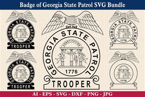 Badge of Georgia State Patrol SVG Bundle, Georgia State Patrol Seal Svg ...