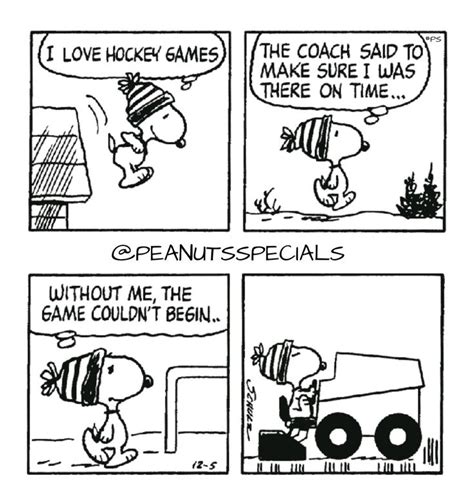 First Appearance December Snoopy Love Hockeygames Coach