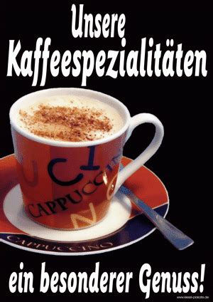 Plakat Kaffeespezialitäten Bäcker Plakatshop Kiesel Plakate