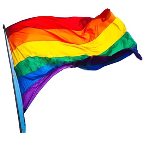 Gay Lesbian Rainbow Pride Flag Lgbt Large Polyester Peace Grommets Hand