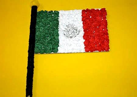 Bandera Mexicana Con Papel Crepe Actividades Para Ni Os Manualidades