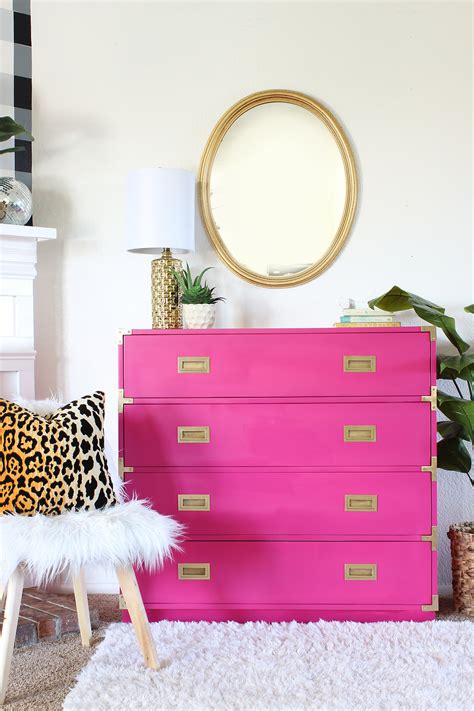 Pink and Gold Painted Furniture Makeovers Furniture Lovers Must See ...