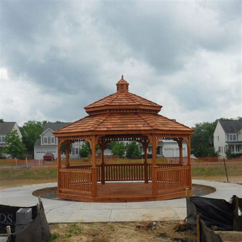 Cedar Wood Octagon Gazebo Kit Atlantic Outdoors