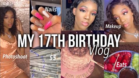 MY 17TH BIRTHDAY GRWM VLOG Hair Nails Makeup Etc YouTube