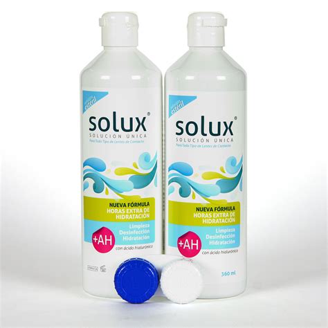 Solux AH Solución Única Lentillas Pack Duplo 2x360 ml Farmacia Jiménez