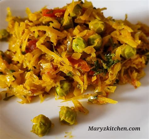 PATA GOBHI MATAR KI SABJI CABBAGE GREEN PEAS RECIPE Mary S Kitchen